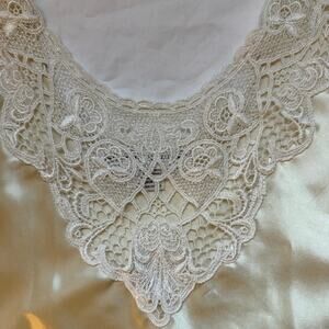 Cinema etoile lace tank, cream, size xl, EUC